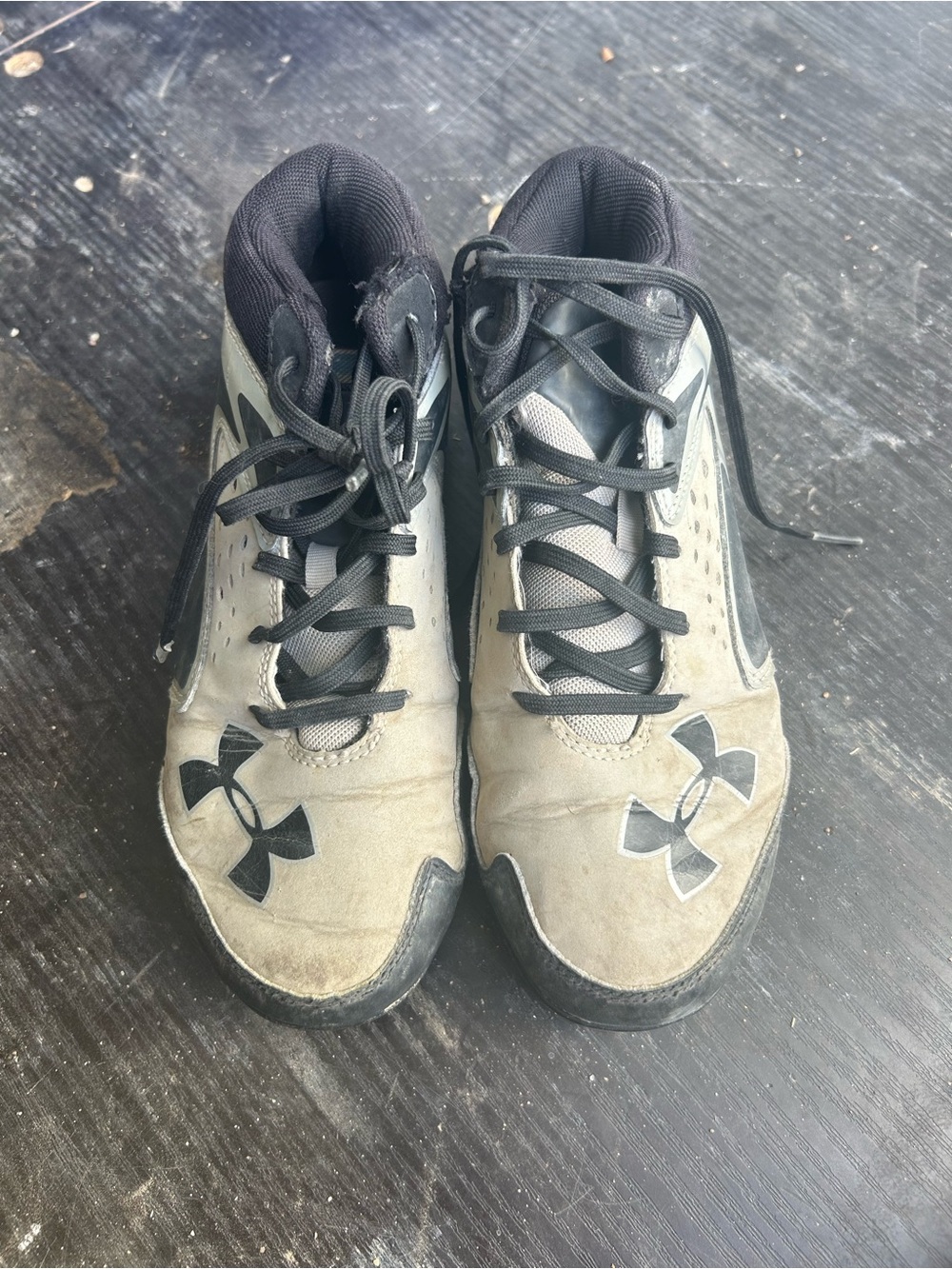 Under Armour Black and Gray Men's Athletic Sneakers